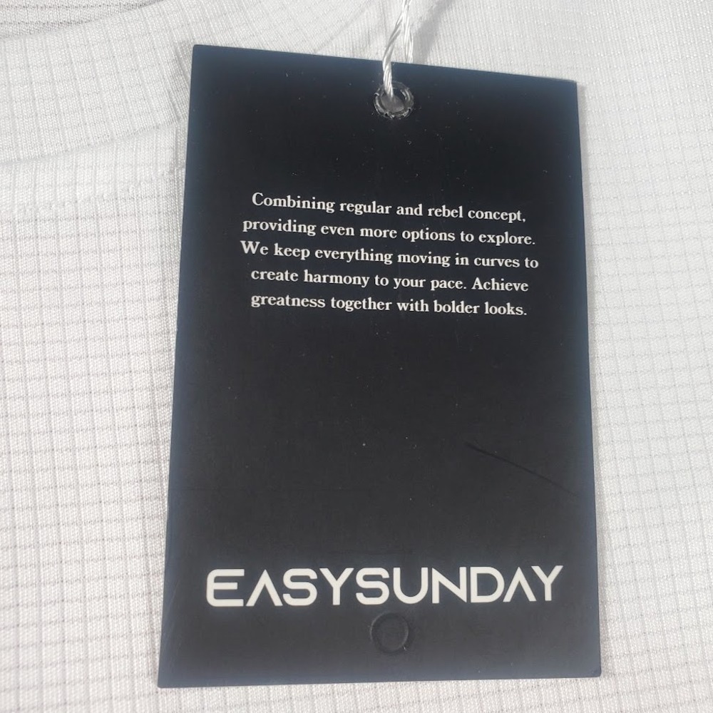 NWT Easysunday Run & Peace Florence Long Sleeve Running‎ Jersey Med White Unisex - Picture 10 of 14